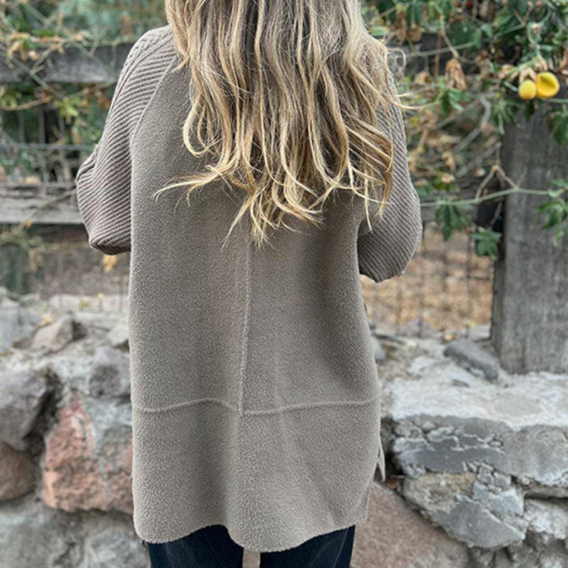 🍂💕Damrock i mellanglängd med dubbla knappar och revers