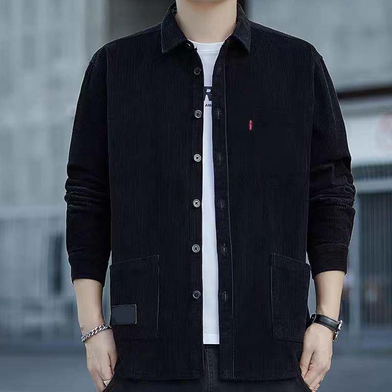 Långärmad topp för män i casual stil