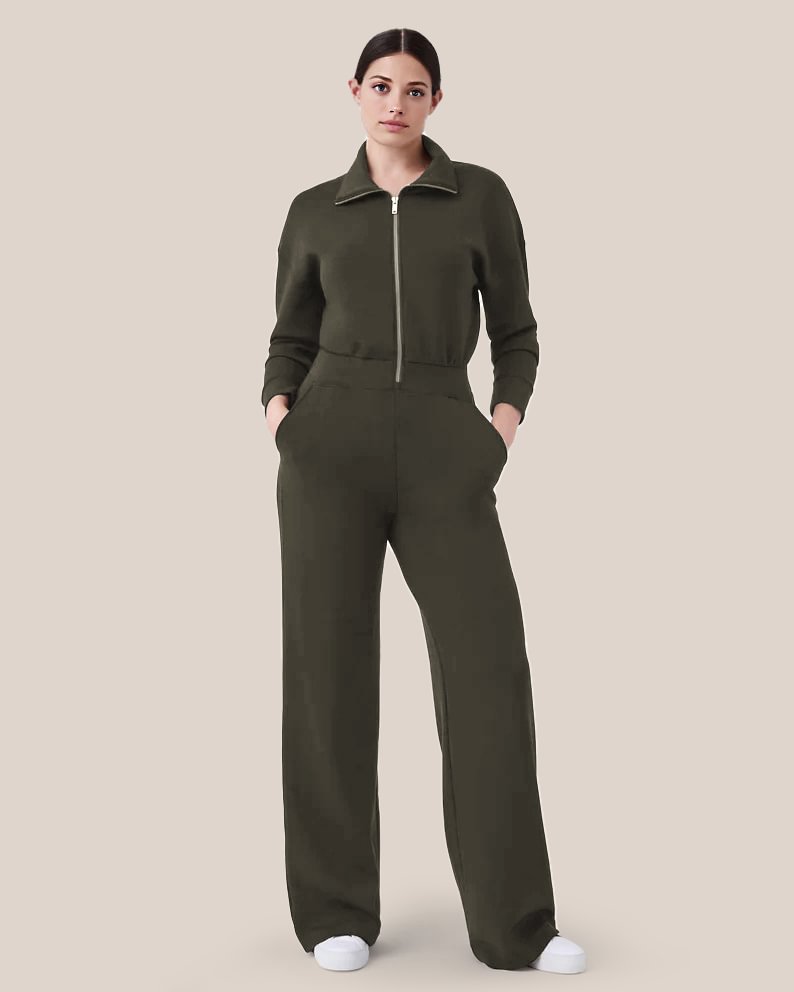 đ„TidsbegrĂ€nsat erbjudande â LĂ„ngĂ€rmad jumpsuit med vida ben
