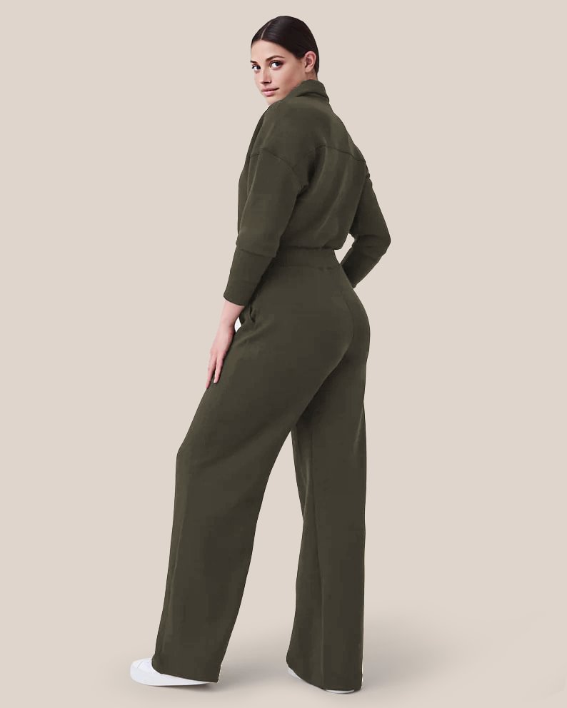 đ„TidsbegrĂ€nsat erbjudande â LĂ„ngĂ€rmad jumpsuit med vida ben