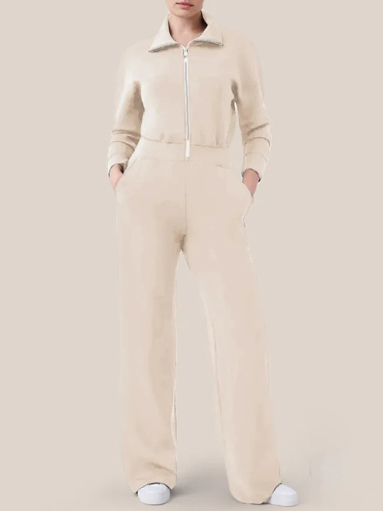 đ„TidsbegrĂ€nsat erbjudande â LĂ„ngĂ€rmad jumpsuit med vida ben