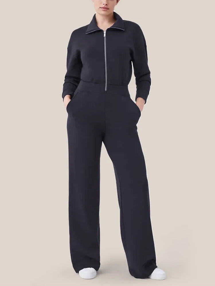 đ„TidsbegrĂ€nsat erbjudande â LĂ„ngĂ€rmad jumpsuit med vida ben