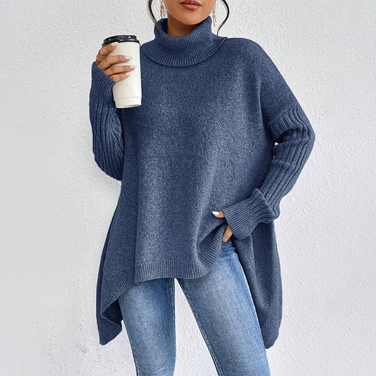 Damkläder Enfärgad turtleneck-tröja
