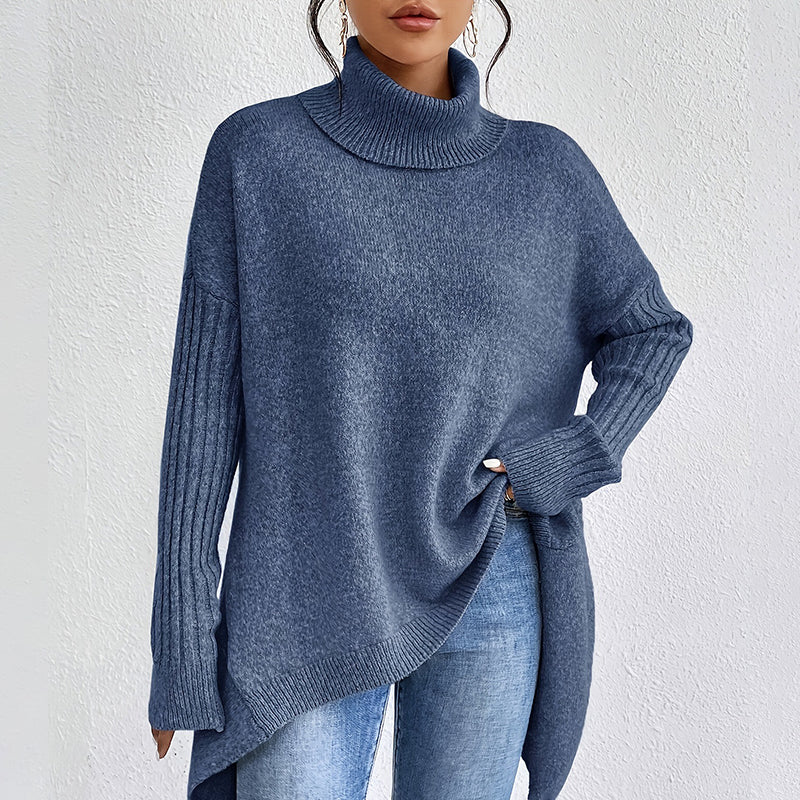 Damkläder Enfärgad turtleneck-tröja