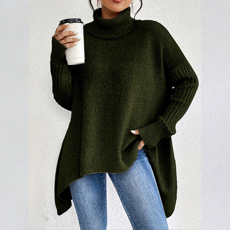 Damkläder Enfärgad turtleneck-tröja