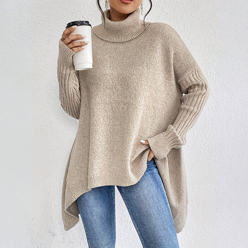 Damkläder Enfärgad turtleneck-tröja