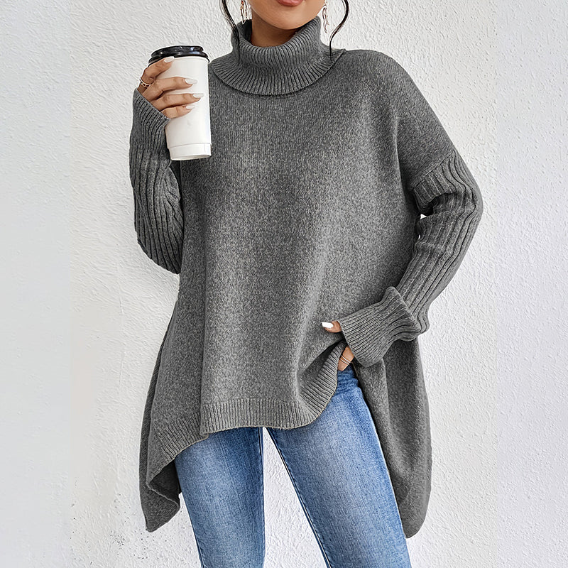 Damkläder Enfärgad turtleneck-tröja