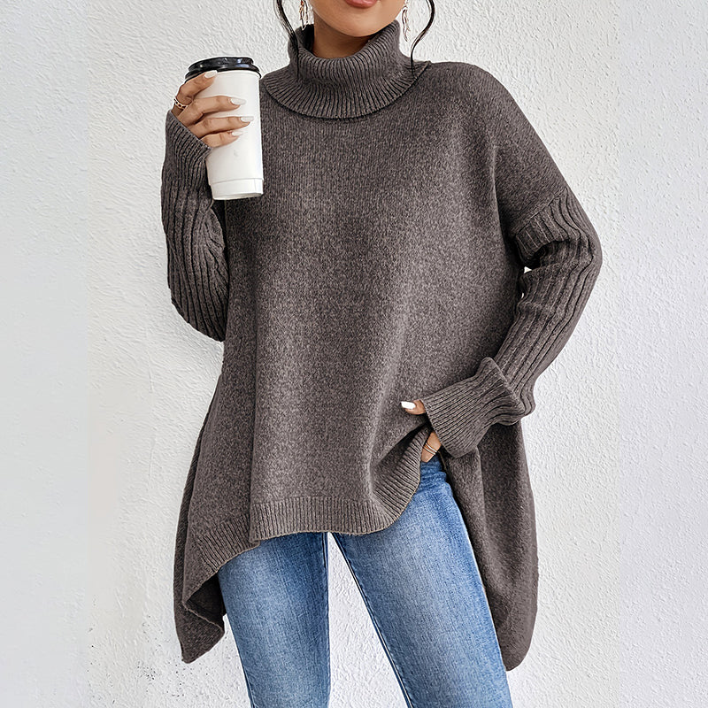 Damkläder Enfärgad turtleneck-tröja
